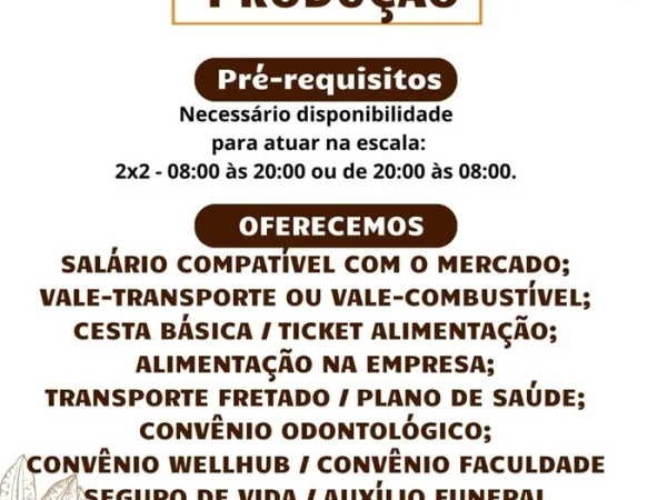 Socau contrata Auxiliar de Produção