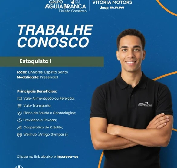 Grupo Águia Branca contrata Estoquista I
