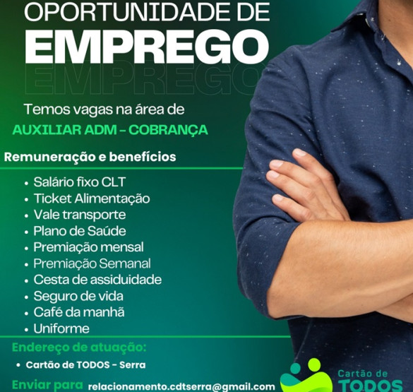 AUXILIAR ADMINISTRATIVO COBRANÇA