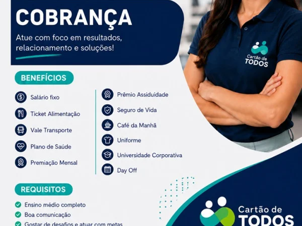 VAGA PARA COBRANÇA