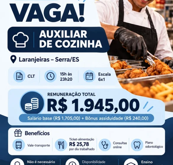 Frangolândia - Auxiliar de Cozinha Noite - Laranjeiras