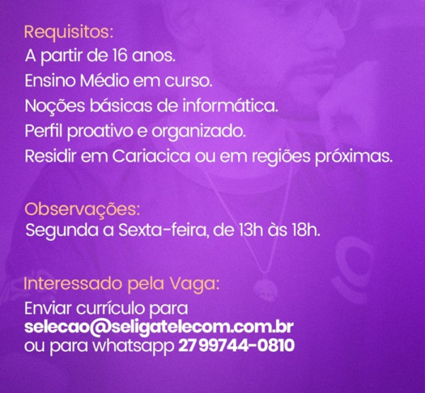 VAGA DE ESTÁGIO - ESTOQUE