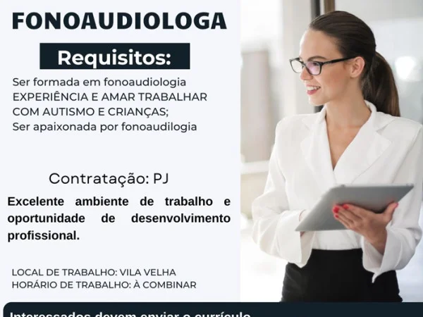 VAGA DE FONOAUDIÓLOGA