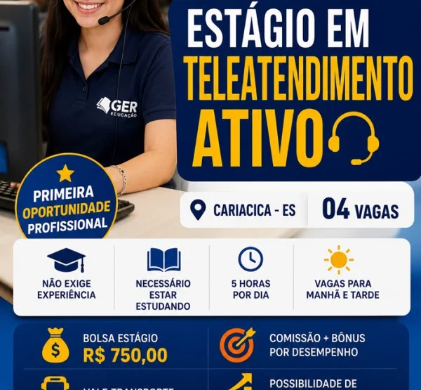 ESTÁGIO EM TELEATENDIMENTO ATIVO