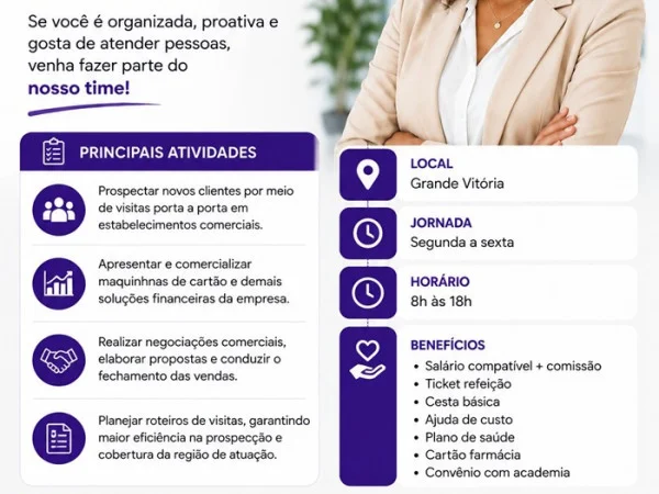 Vaga para Executivo de Vendas