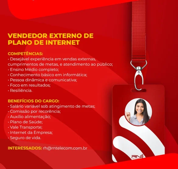 VENDEDOR EXTERNO DE PLANO DE INTERNET 