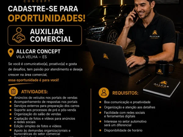 Auxiliar Comercial - Allcar Concept - Vila Velha/ES