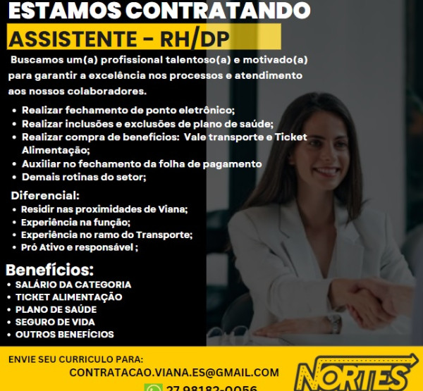 ASSISTENTE DE RH/DP