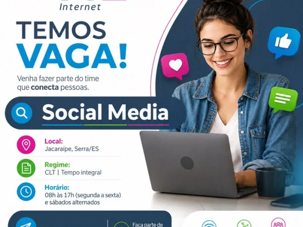 VAGA PARA SOCIAL MEDIA - VOE INTERNET