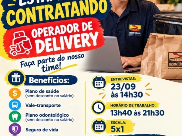 Monte Líbano contrata Operador de Delivery