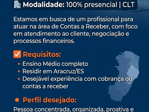 ASSISTENTE ADMINISTRATIVO (COBRANÇA)