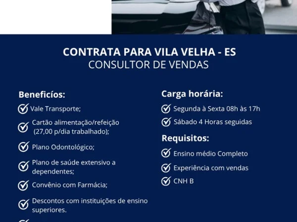 PREMIUM VOLKSWAGEN CONTRATA CONSULTOR DE VENDAS