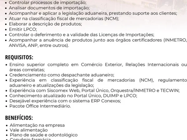 Grupo Motociclo contrata Analista de Importação Pleno
